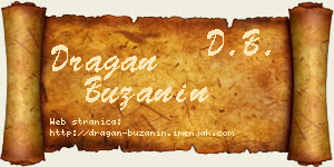 Dragan Bužanin vizit kartica